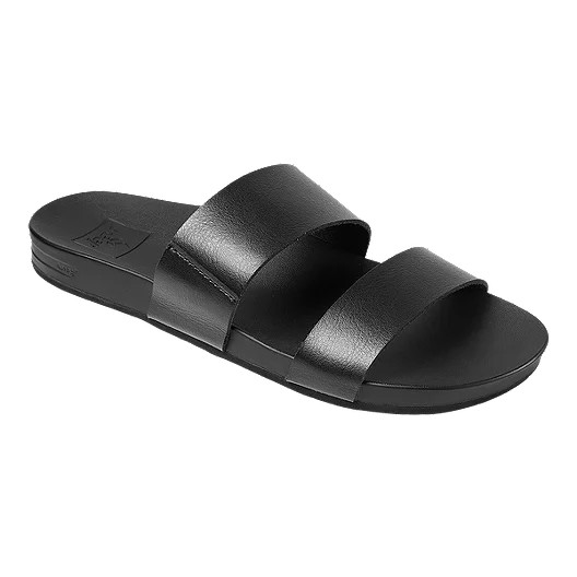 Reef Women's Cushion Bounce Vista Slide Sandals - Black | SportChek