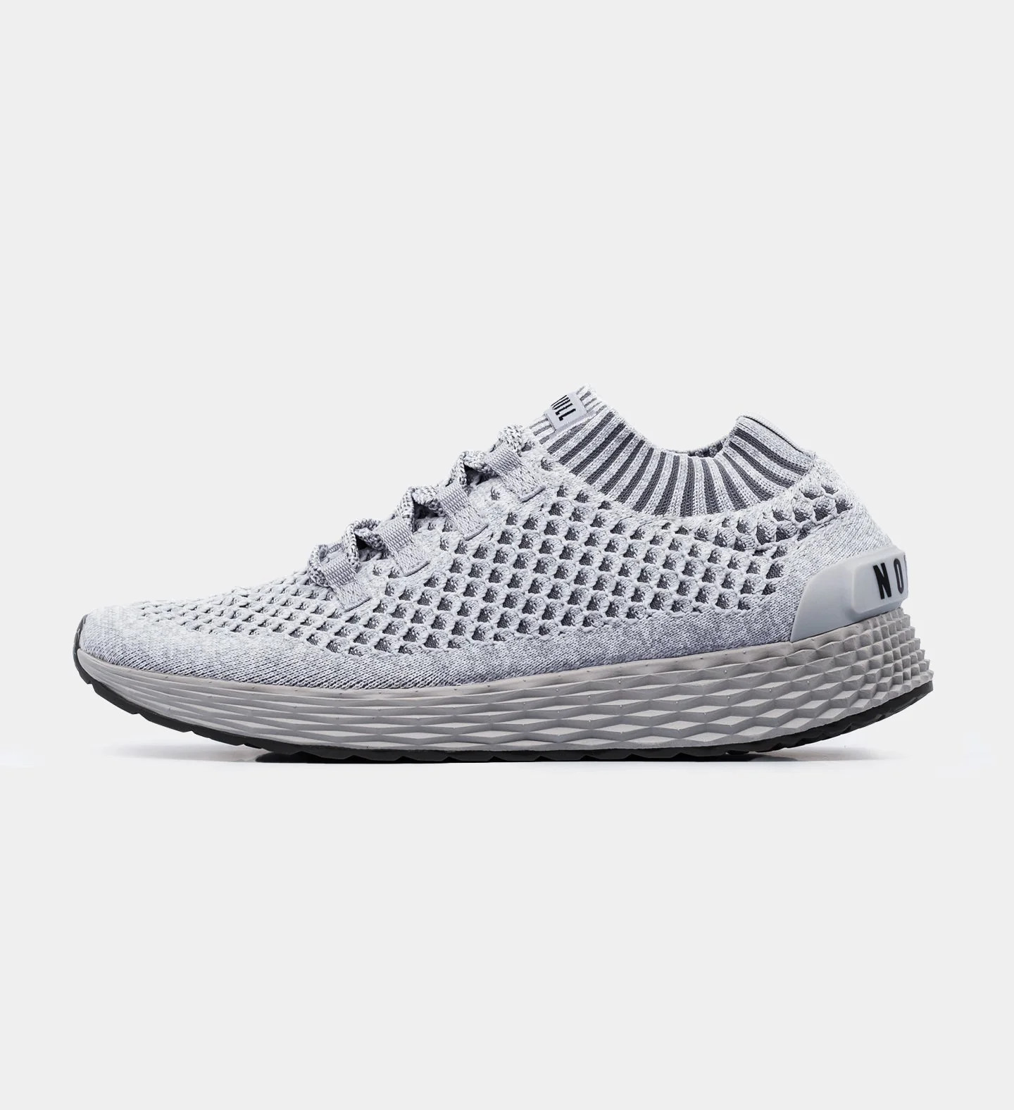 WOMEN'S COOL GREY KNIT RUNNER | Knit Running Shoes | NOBULL | NOBULL