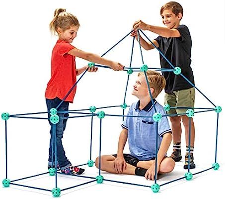 Fun Forts Fort Building Kit for Kids - 81 Pack STEM Building Toys, Play Tent Fort Construction To... | Amazon (US)