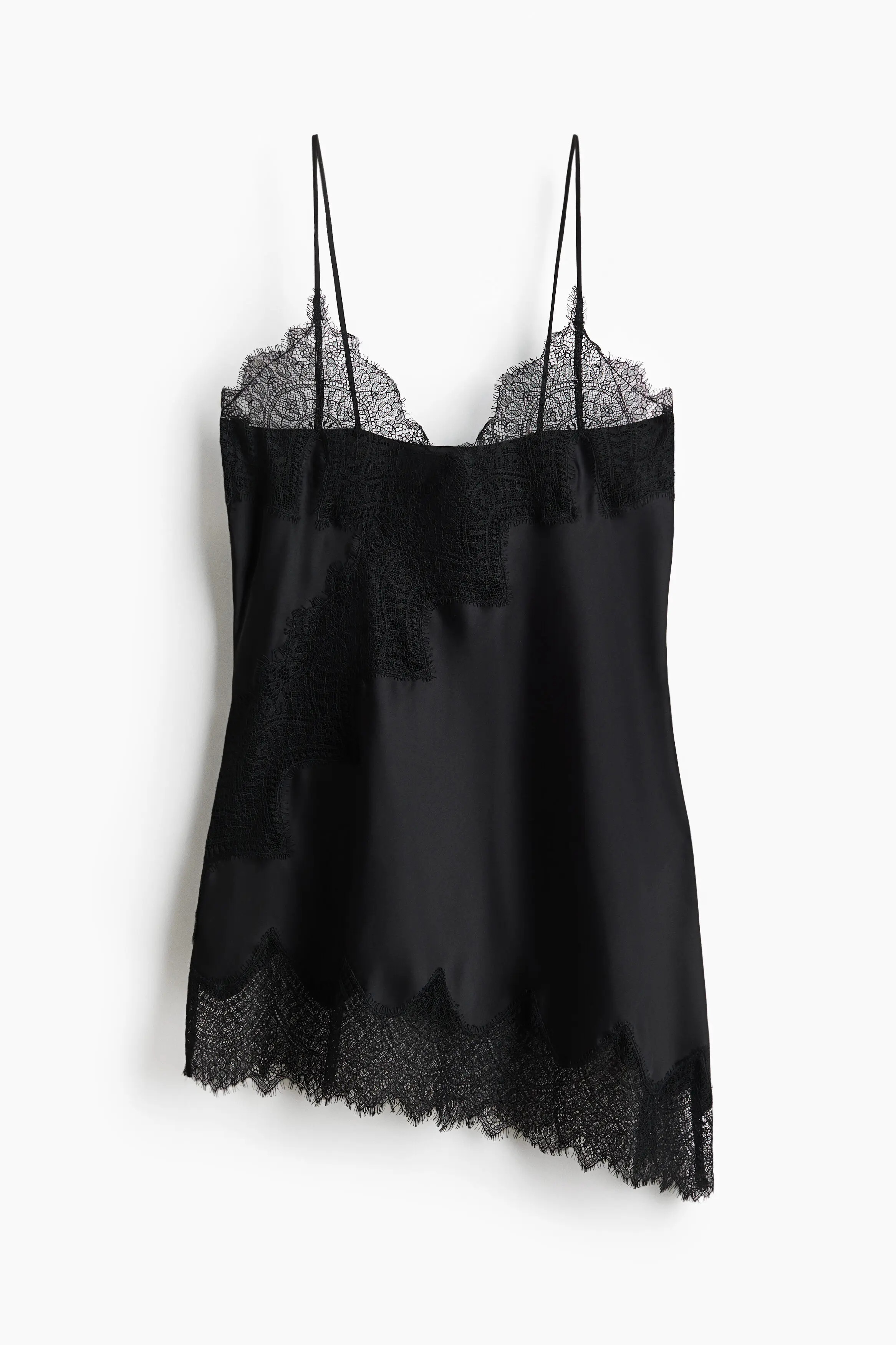 Lace-trimmed Strappy Satin Top (Women) | Nordstrom | Nordstrom