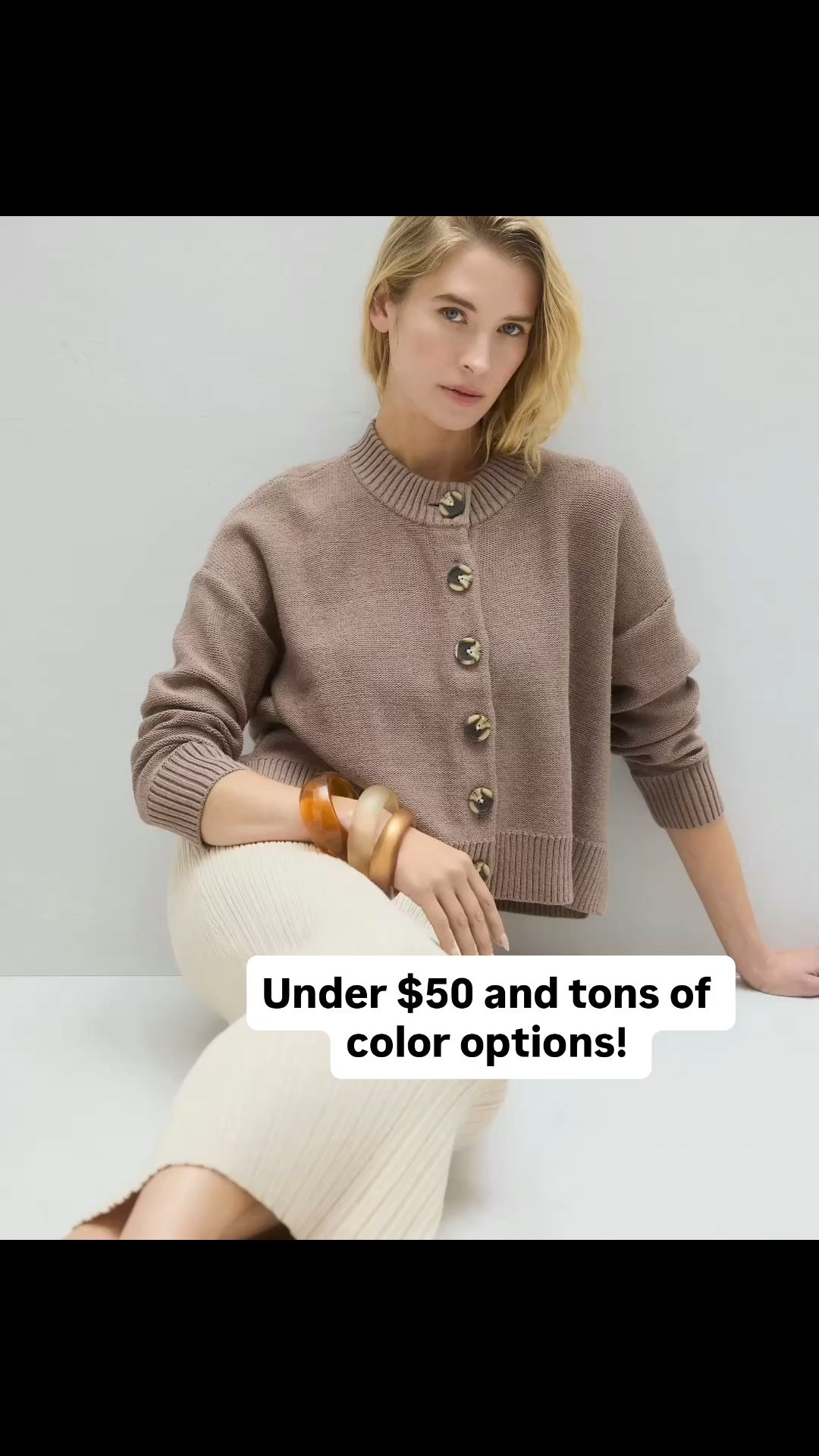 I love this button down cardigan sweater - it dresses up and down so well and is just so well designed. 