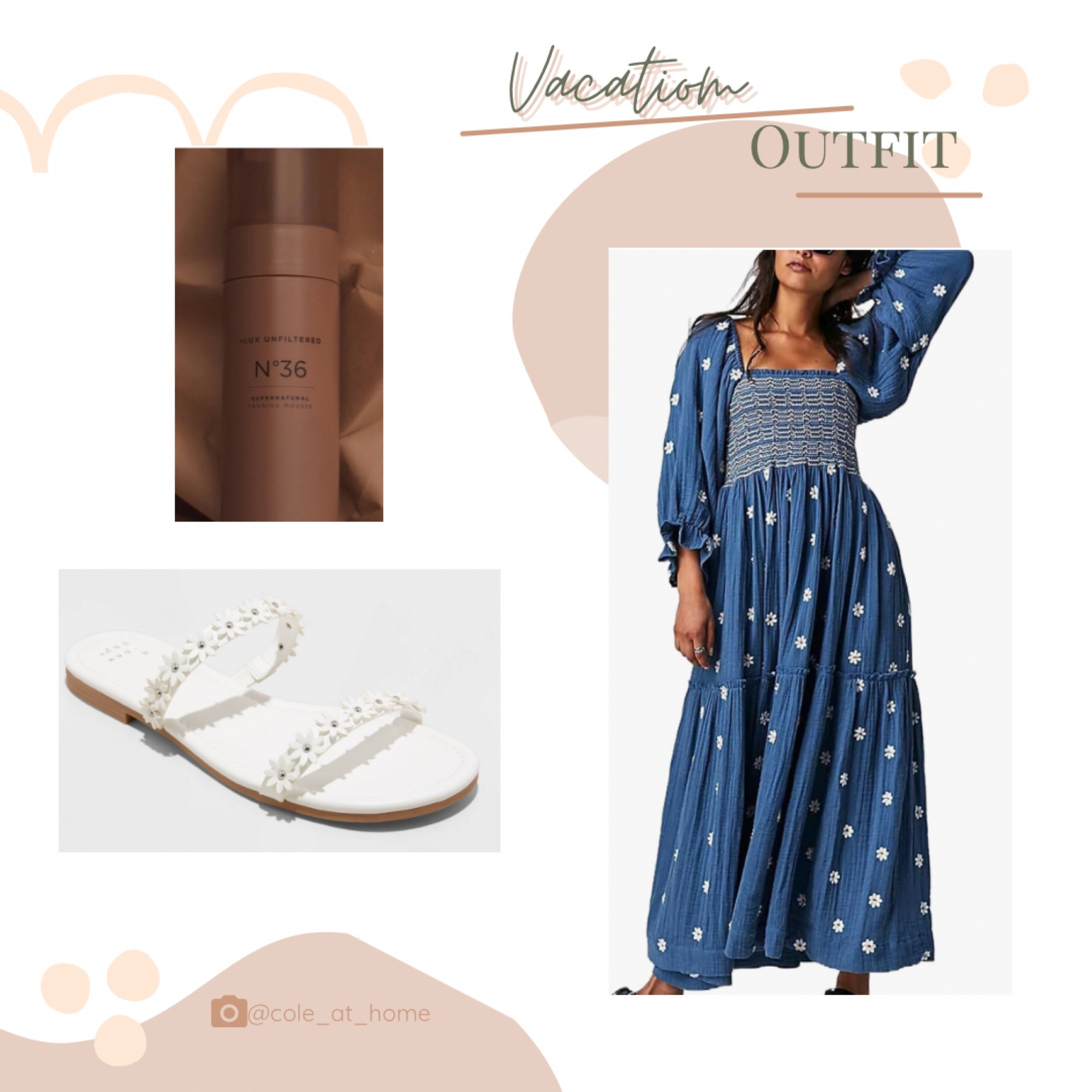 Vacation outfit, sandals. Free people dupe, spring dress, self tanner, resort wear

#LTKmidsize #LTKfindsunder100