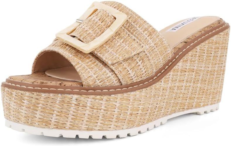 AMINUGAL Platform Espadrilles for Women Comfortable Wedge Sandals for Women Casual Summer Espadri... | Amazon (US)