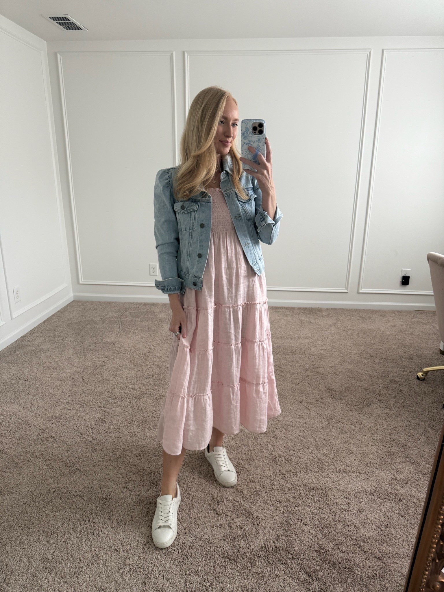 Cute daytime outfit! Wearing size small in the dress. Spring outfits // spring dresses // quince dresses // midi dresses // summer dresses // brunch outfits // shopping outfits // daytime outfits // comfortable outfits 

#LTKFindsUnder100 #LTKSeasonal #LTKStyleTip