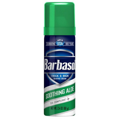 Barbasol Soothing Aloe Shaving Cream - 2.4oz - Trial Size | Target
