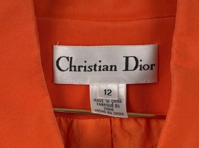 VINTAGE CHRISTIAN DIOR RED BUTTON WOMEN BLAZER SZ 12 | eBay US