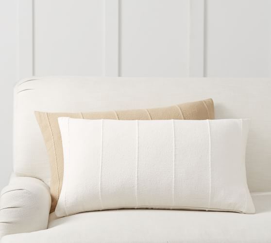 Mudcloth Flax Lumbar Pillow Covers | Pottery Barn (US)