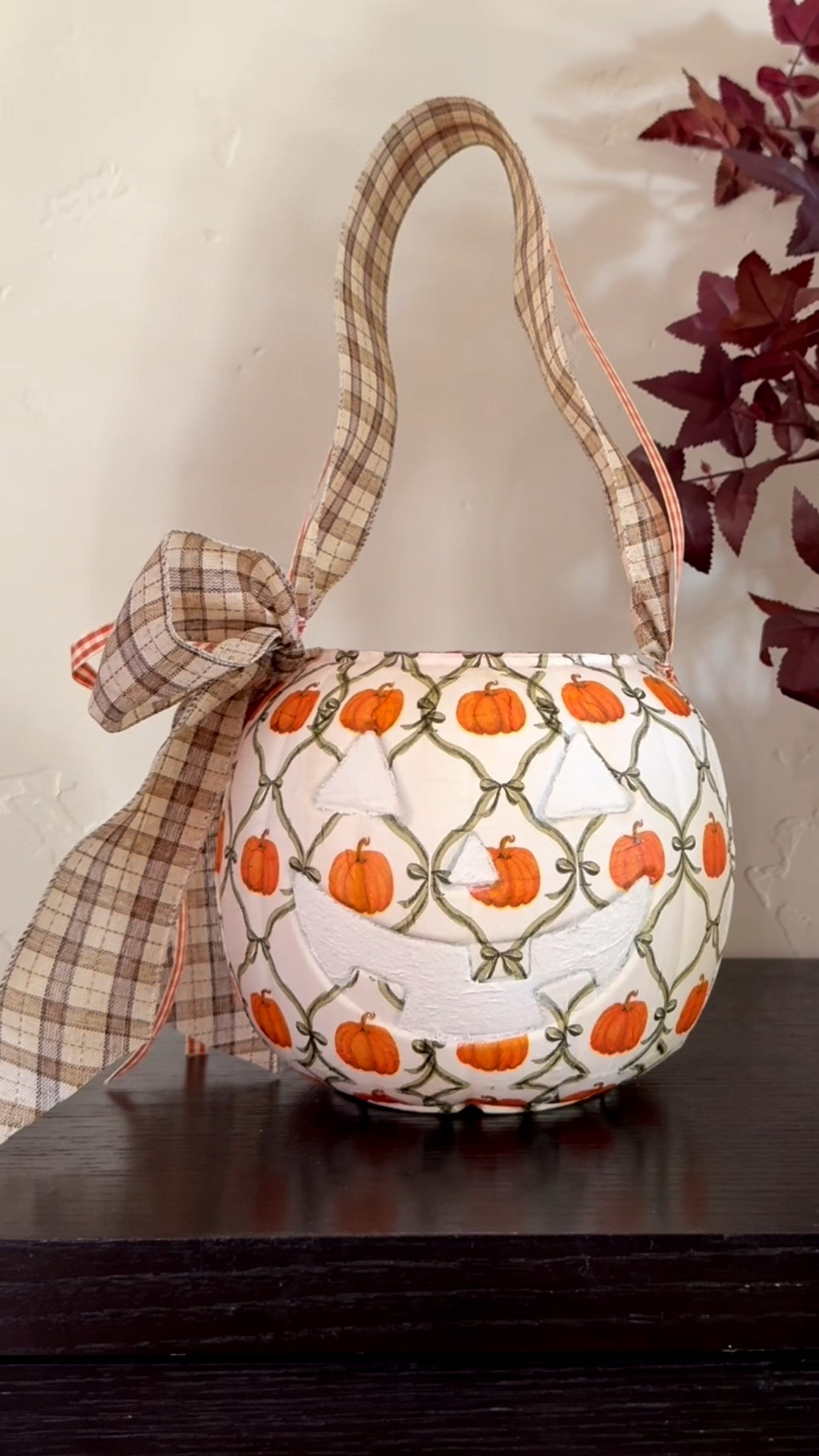 Obsessed with this diy vintage pumpkin pail made from paper napkins and ribbon 😍🎃

#LTKSeasonal #LTKHome #LTKSaleAlert