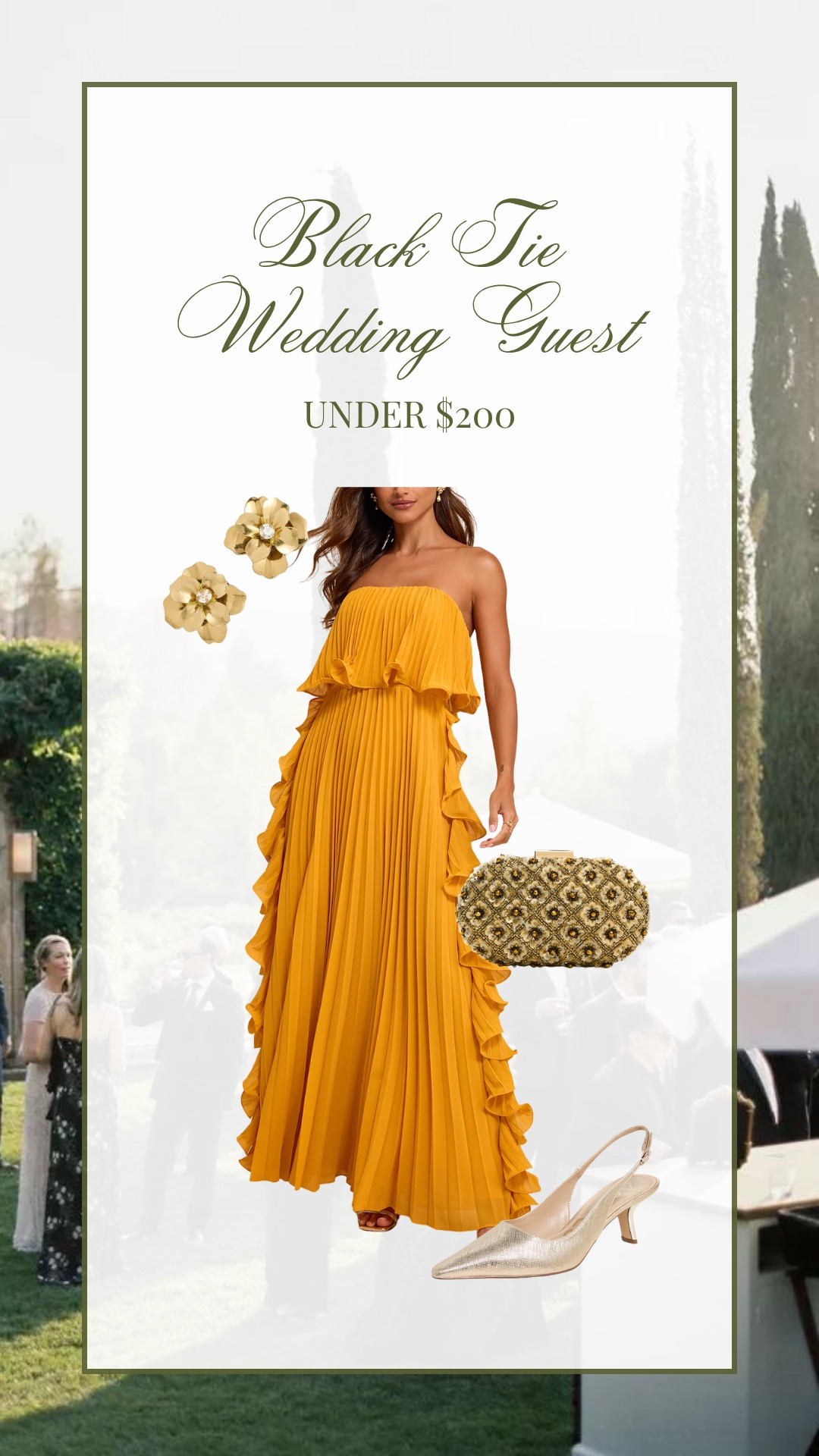 Black tie wedding guest look under $200!

Wedding guest outfit idea // fall wedding guest// winter wedding
