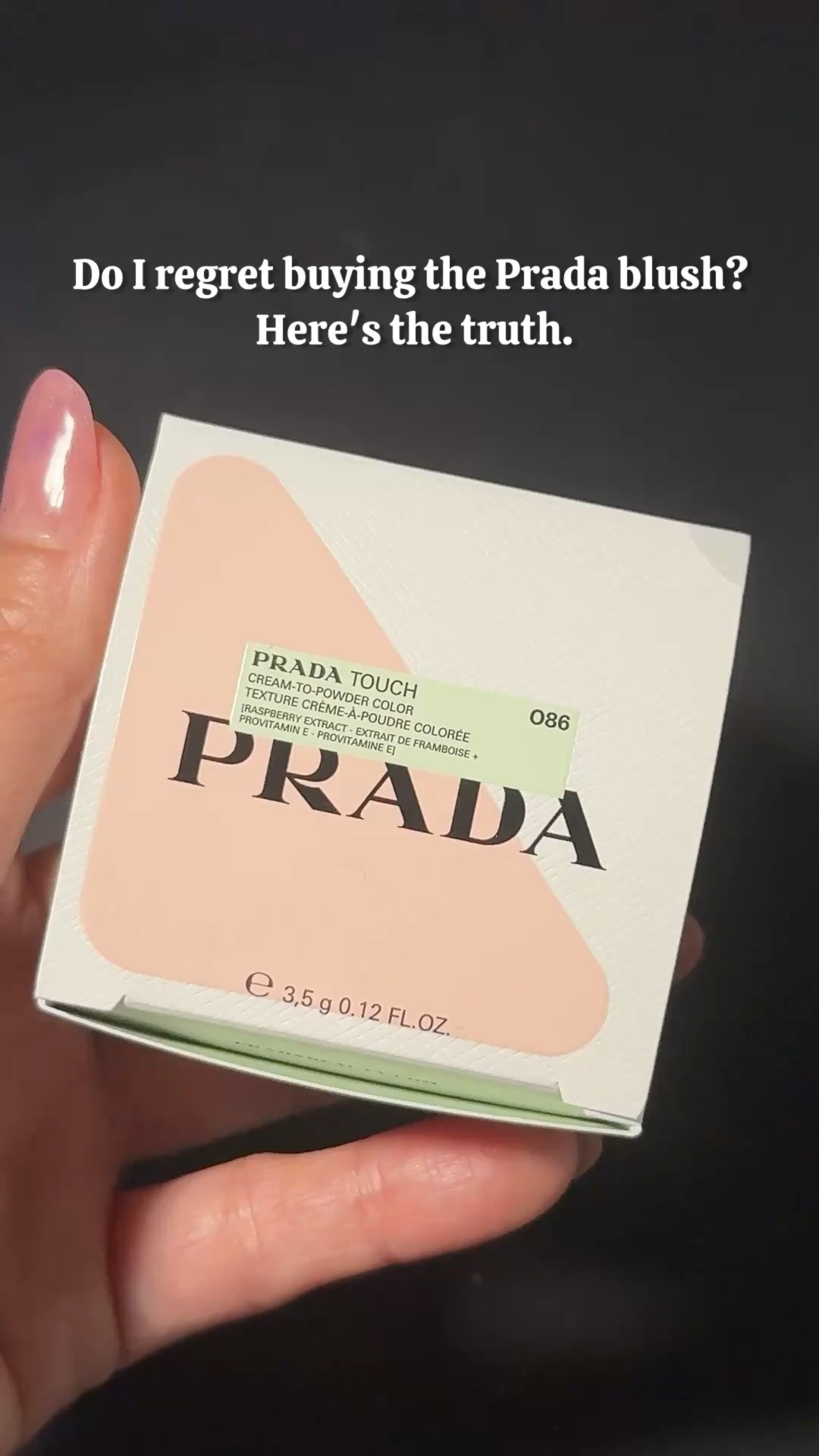 Do I regret buying the Prada blush? Here's the truth.

I bought the Prada Dimensions Cream-To-Powder Blush in 86 Peach the second I saw it on my feed — I just knew I needed it. 😍

First of all, the packaging? I’m obsessed. I know some people aren't fans of the plastic compact, but honestly, I think it looks super chic.

The formula is gorgeous too. It has a cream-to-powder texture that blends beautifully and gives you enough time to work with it before it sets. But fair warning: a little goes a LONG way. 😂 I definitely got carried away, and even my husband (who knows absolutely nothing about blush) told me I put on too much.

To make things worse, I paired it with my already-too-warm Rare Beauty foundation. The camera doesn't fully capture it, but in person I looked like I spent 10 hours in the Thai sun without sunscreen. 🌞😅

That said, I still really like this blush. I just need a few more tries to figure out the perfect application. Do I regret buying it? Not at all. Would I rush to buy more shades? Probably not.

Have you tried the Prada blush yet? 👀

#makeuprecommendations #pradabeauty #pradablush #blushreview #beautytok