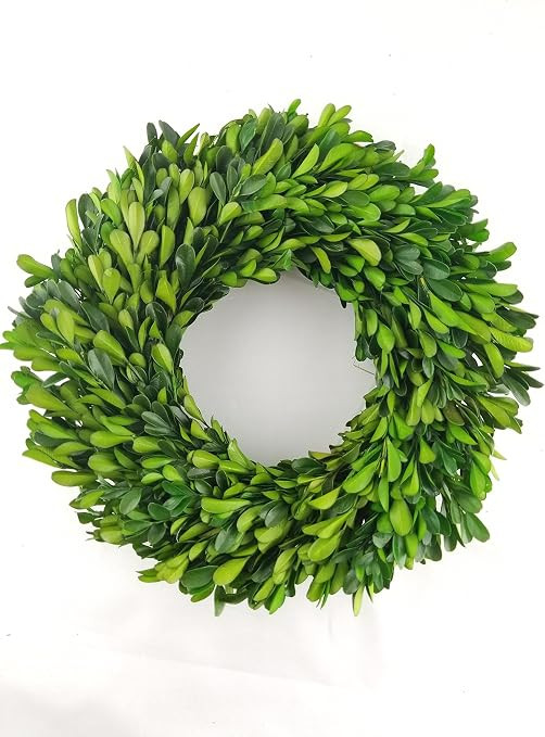 Preserved Boxwood Wreath 10 in. by Trandingsmith | Amazon (US)
