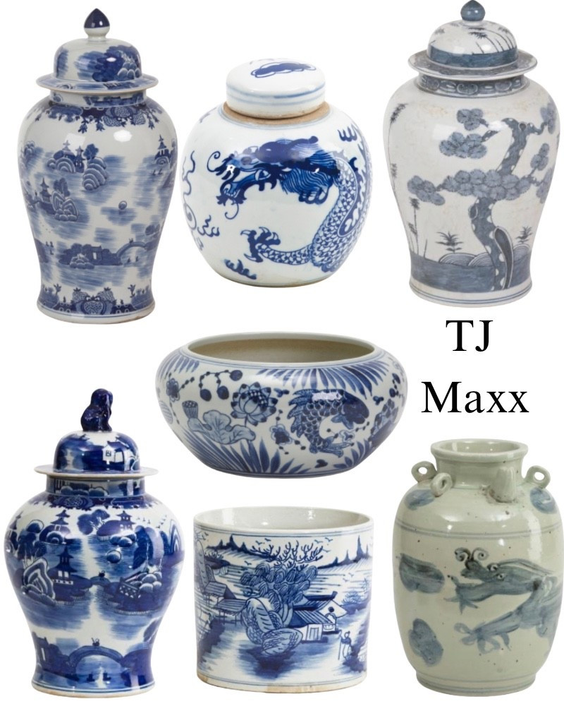 Legend accent on sale at TJ, Maxx, and Marshalls, blue and white ginger jar, face, pot, dragon, French, modern, coastal, luxury, designer, entry, living room, bedroom, office, library.

#LTKSaleAlert #LTKHome