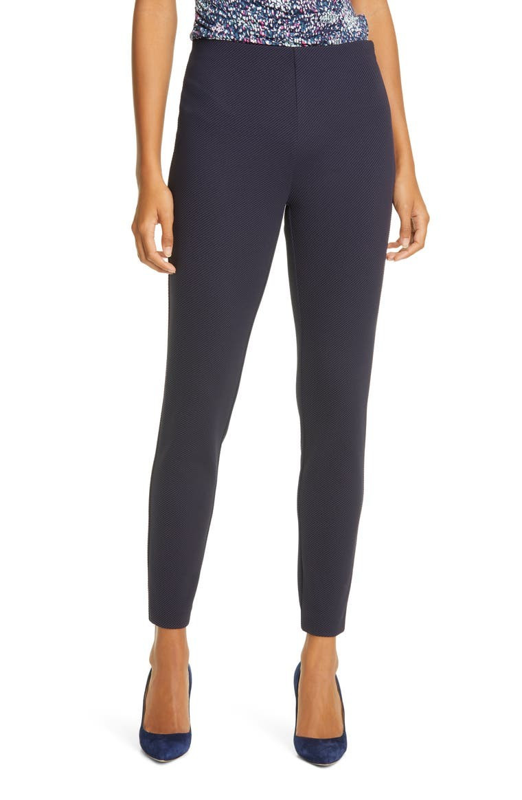 Telestana Textured Slim Leg Pants | Nordstrom
