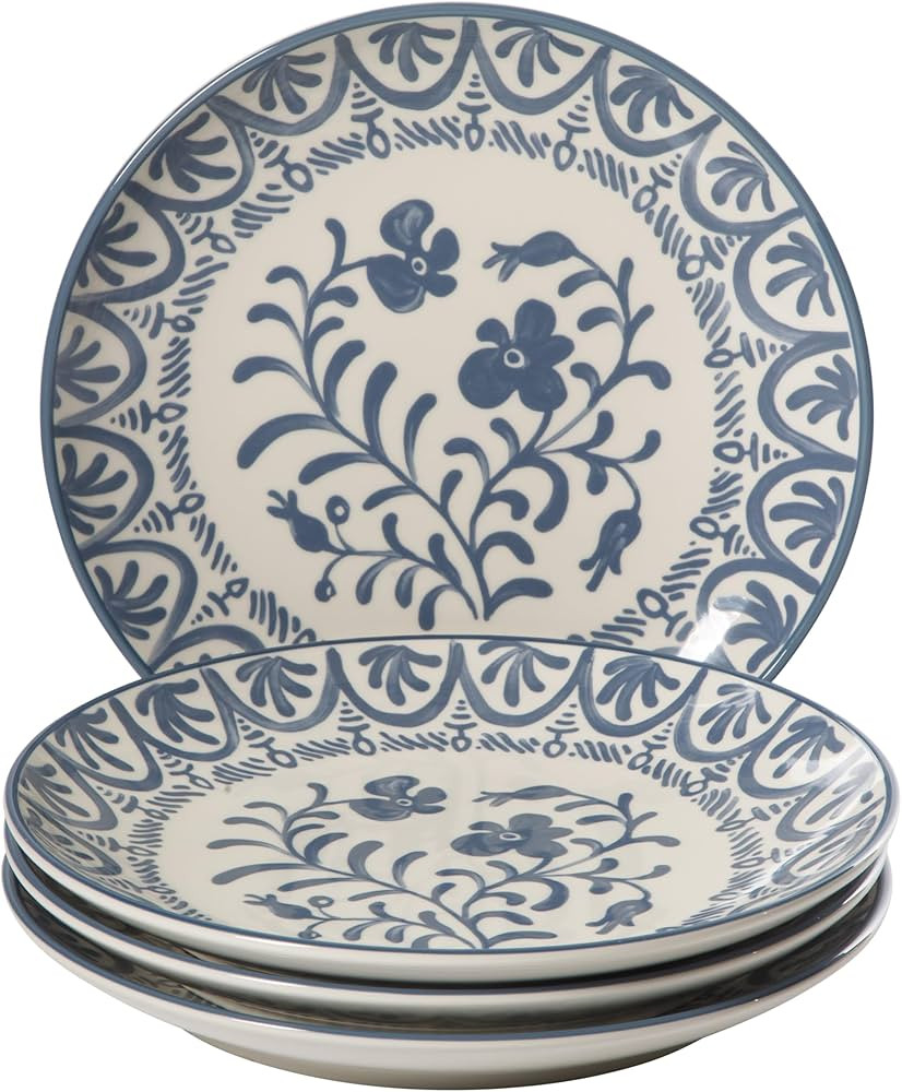 Bloomhouse - 2-Time Oprah\u2019s Favorite Things - Valencia Flor 4 Piece 10.75\u201d Dinner Plate... | Amazon (US)