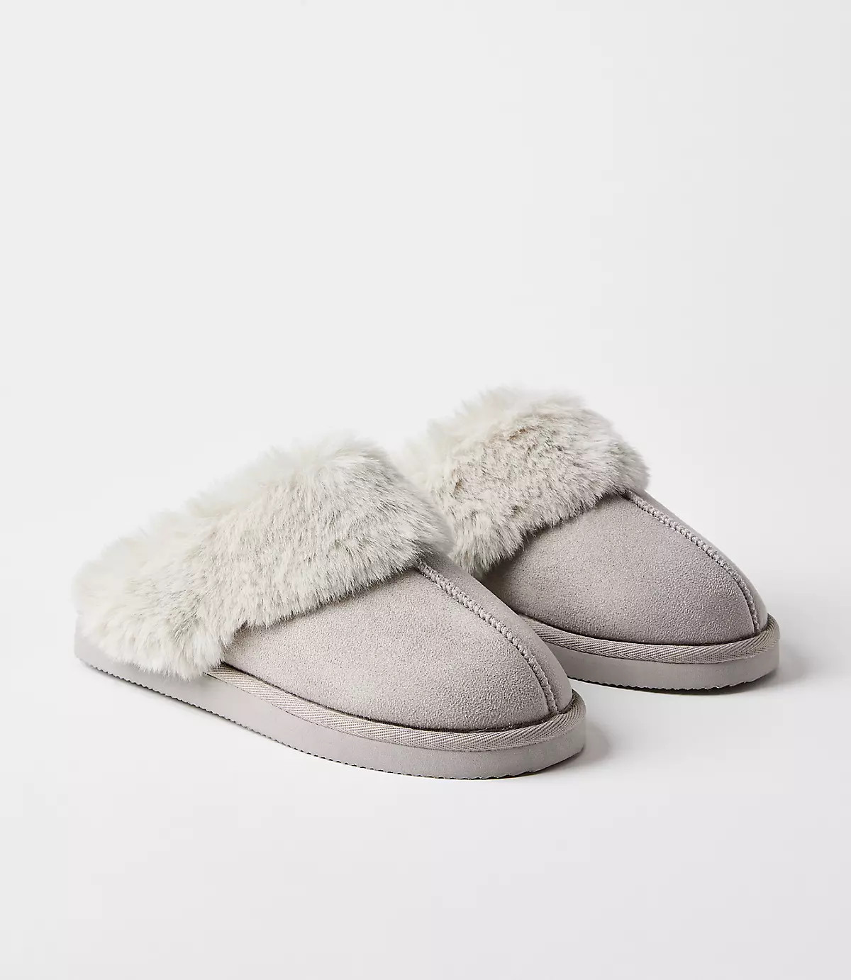 Faux Fur Lined Slippers | LOFT
