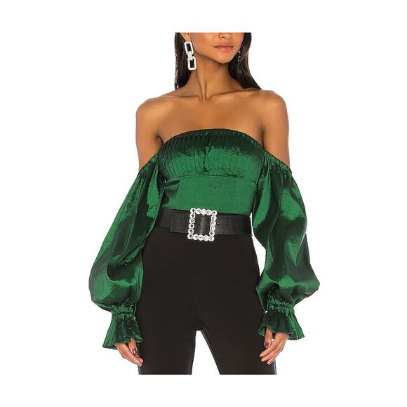 Lovers And Friends 'Fraya' Green Polyester Top Size S | Poshmark