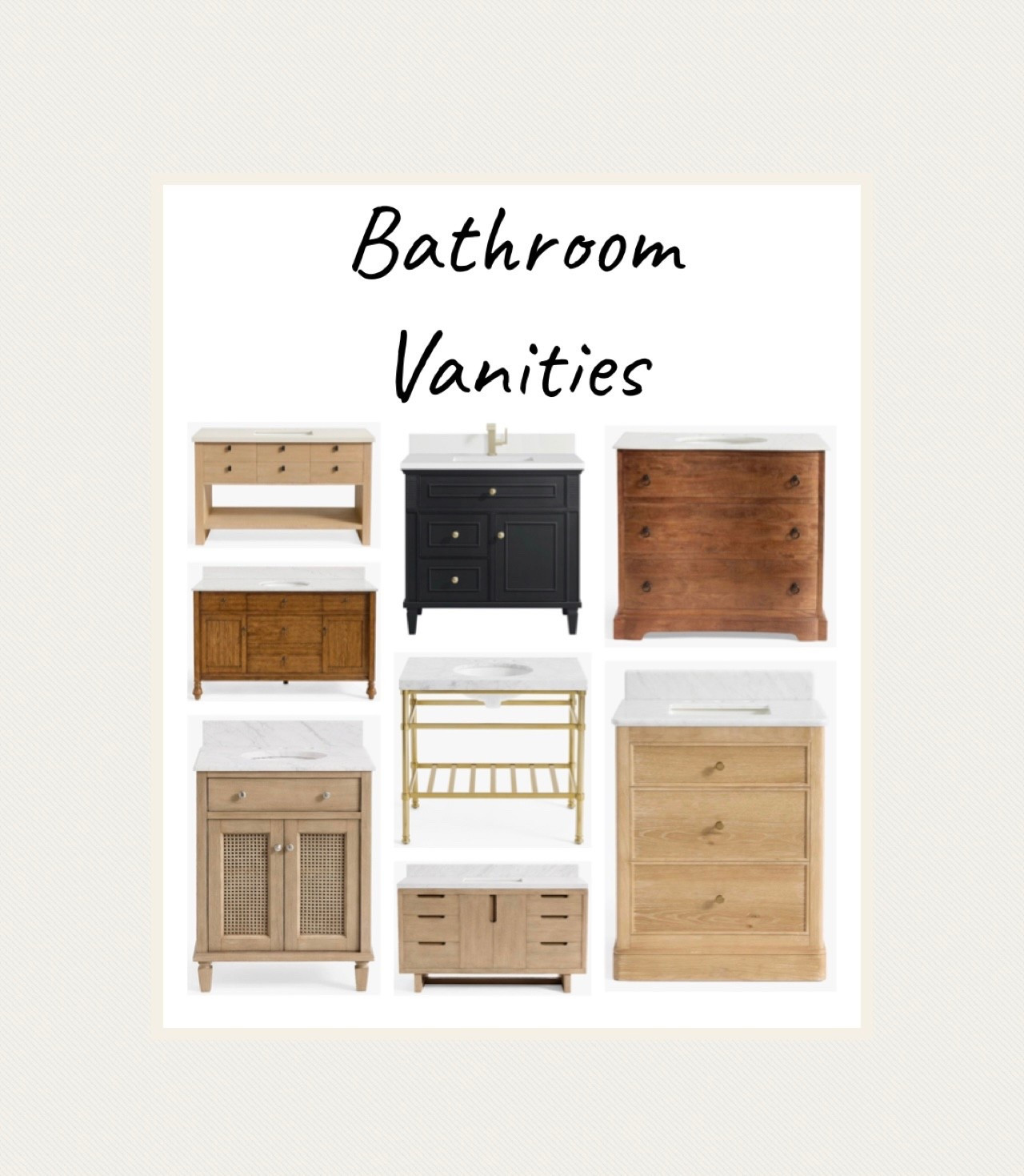 Gorgeous bathroom vanities for any bath in your home 🏡 

#LTKHome #LTKHoliday