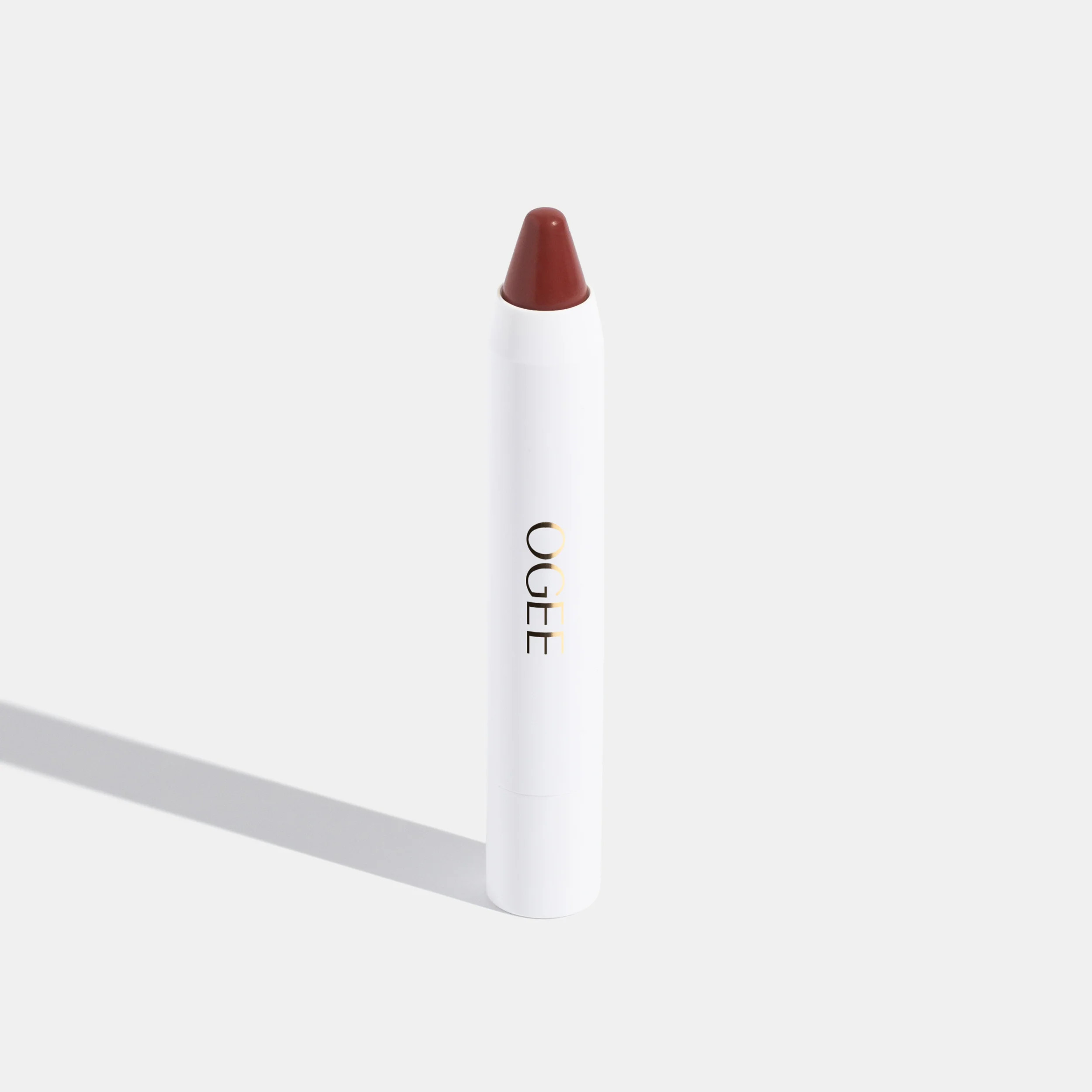 Lip Oil Tinted Sculpted Lip Oil Organic Lip Oil Stick Ogee Lip Oil NOLANA - TERRACOTTA BROWN | Ogee