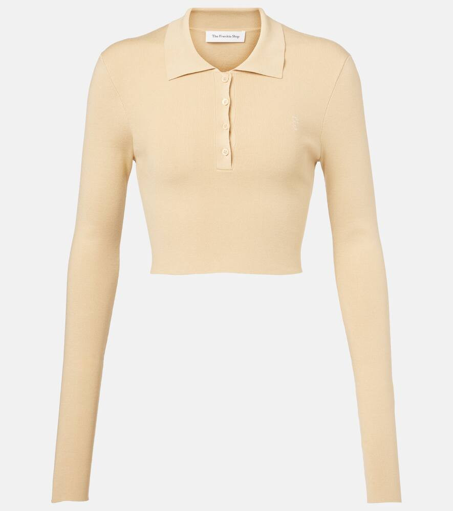 The Frankie Shop Giselle cropped polo sweater | Mytheresa (US/CA)