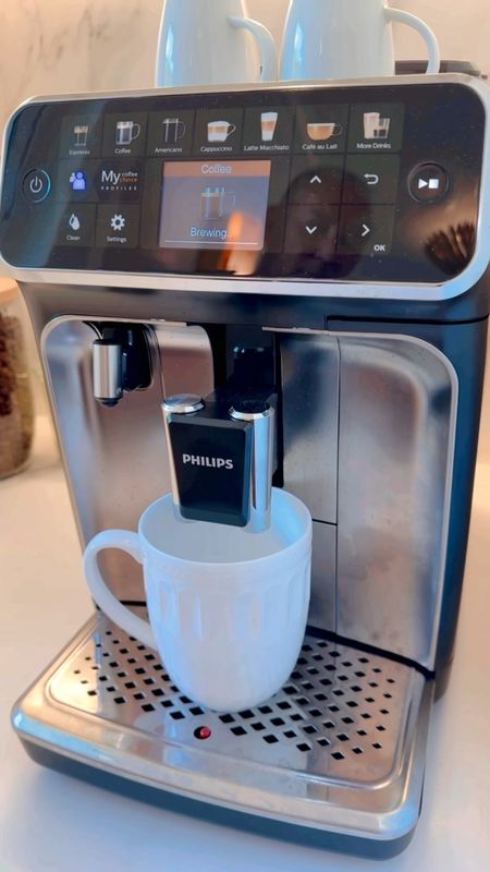 Loving our coffee maker! You can save profiles for up to 4 in the family & how they prefer their drinks. 
Philips bought out Saeco and uses lots of the same parts inside. After owning Jura and Saeco machines we are liking this machine the best. 👏🏼☕️


#LTKhome