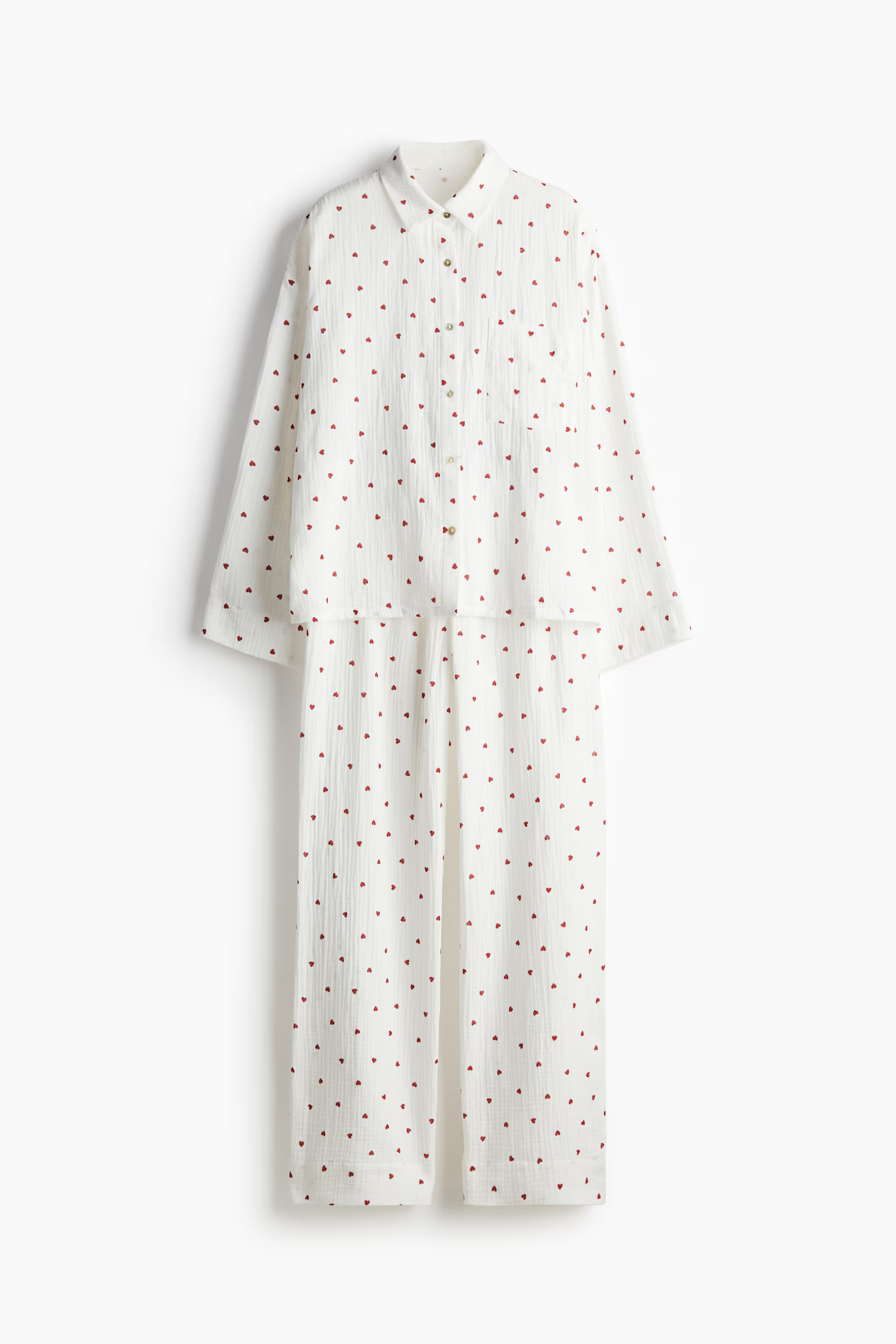 Cotton muslin pyjamas | H&M (UK, MY, IN, SG, PH, TW, HK)