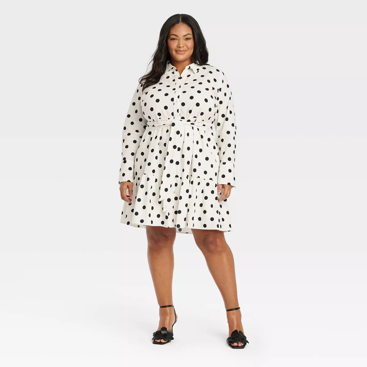 Women's Button-Front Mini Shirtdress - Ava & Viv™ | Target
