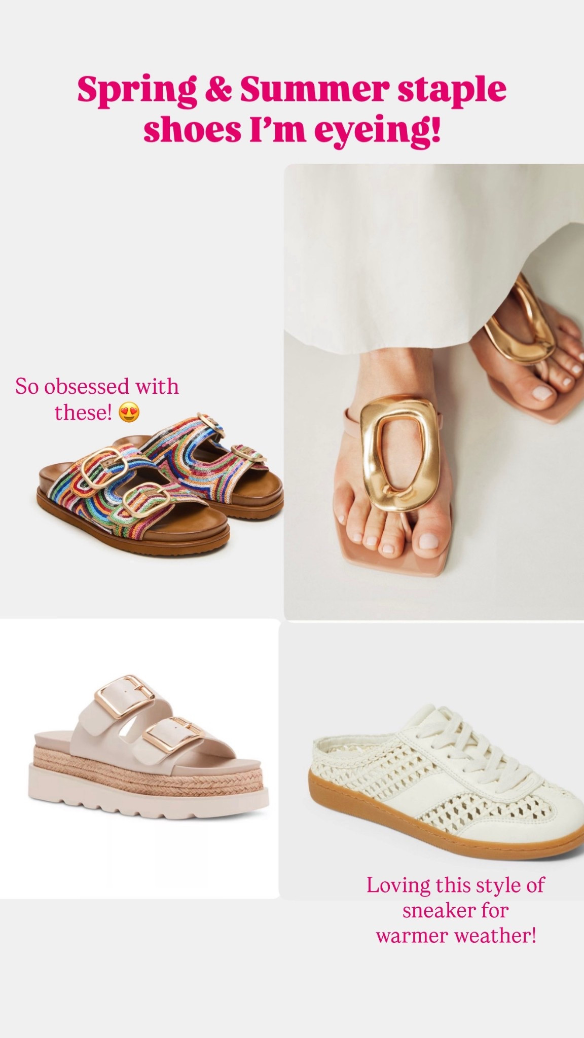 Might have to snag the colorful sandals! Sooo fun & would go with so many things! #springoutfit #sprinfashion #summer #shoes

#LTKootd #LTKSeasonal