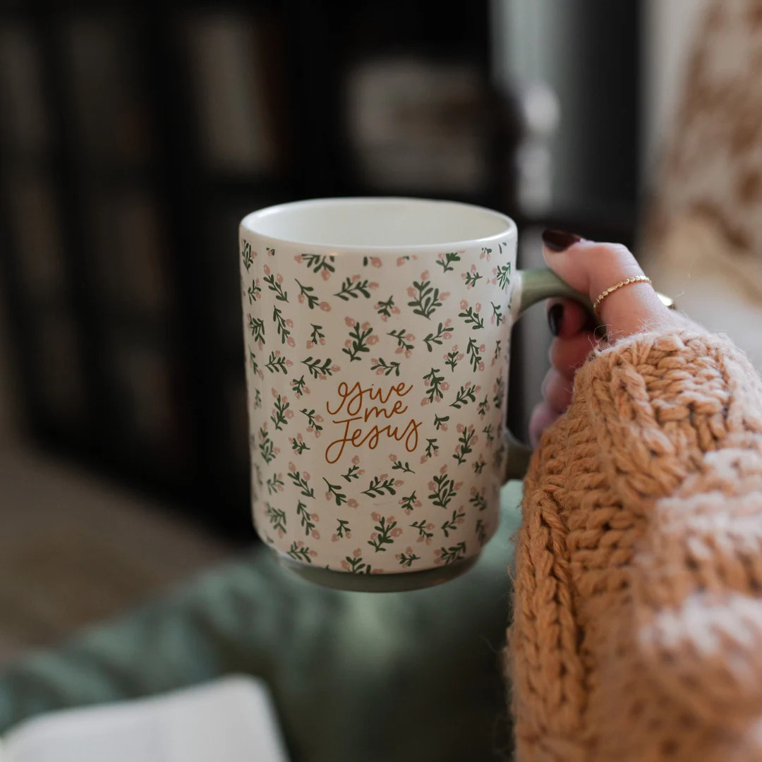 Give Me Jesus Floral Mug | The Daily Grace Co.