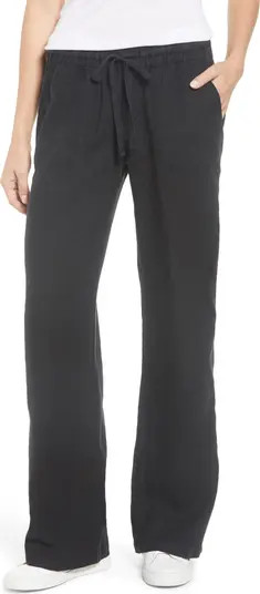 Stripe Linen Blend Pants | Nordstrom
