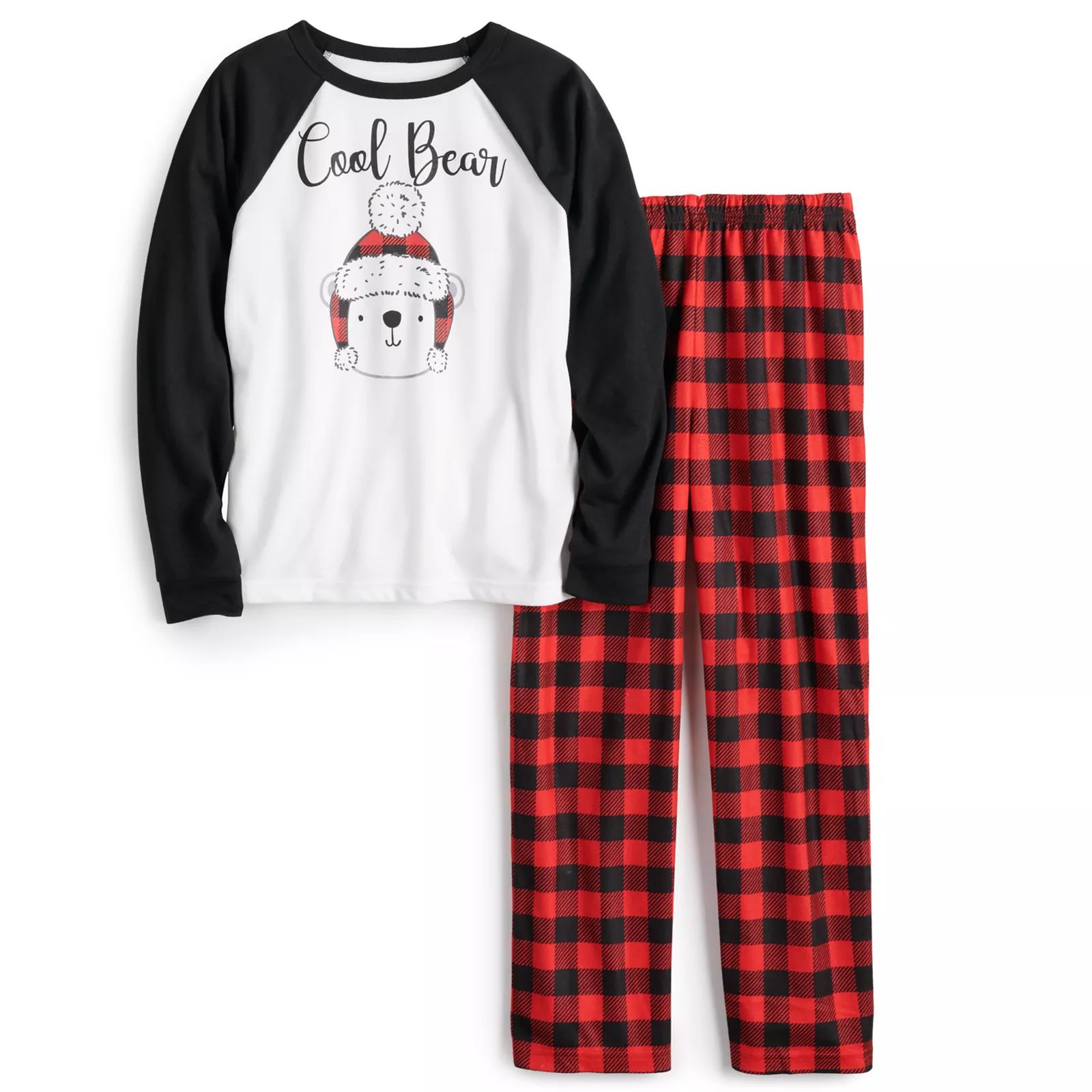 Boys 4-20 Jammies For Your Families Cool Bear Top & Plaid Pants Pajama Set by Cuddl Duds, Boy's, Siz | Kohl's