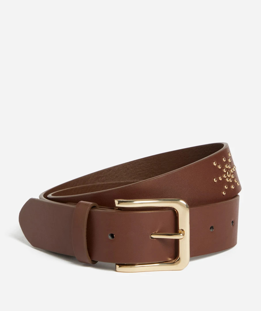 GISELLE GOLD STAR THICK BELT | Sportsgirl