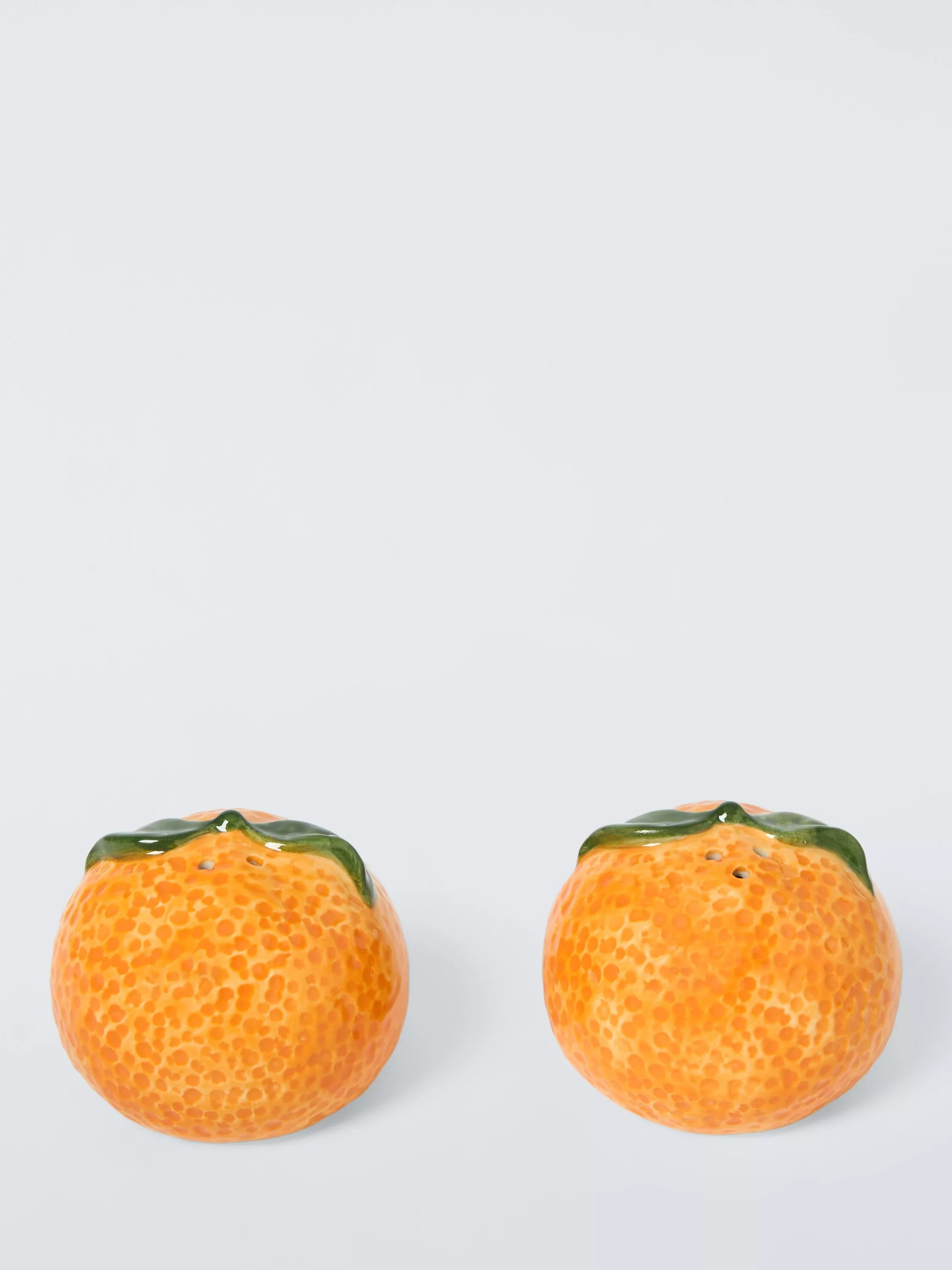 John Lewis Dolce Vita Fruit Stoneware Salt & Pepper Shakers, Orange | John Lewis (UK)