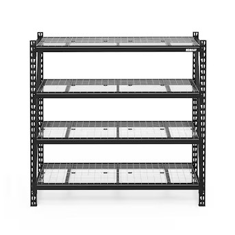 Kobalt Bolted 4 -Tier Heavy Duty Black Steel Utility shelving unit ( 84-in W x 24-in D x 84-in H ... | Lowe's