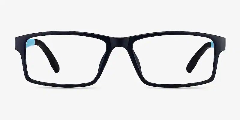 Bandon Rectangle Navy Full Rim Eyeglasses | Eyebuydirect | EyeBuyDirect.com