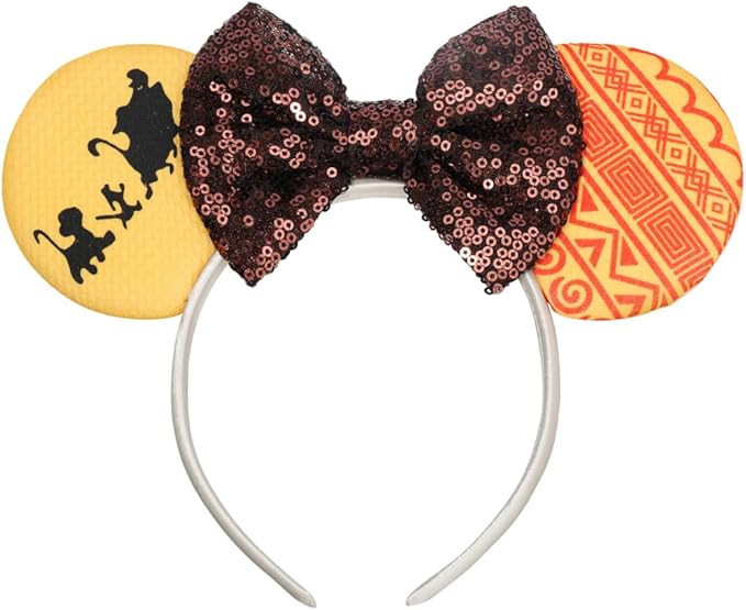 ETLUK Mouse Ears Headband, Animal Mouse Ears with Sequin Bow for Women Girls, Parks Ears for Cosp... | Amazon (US)