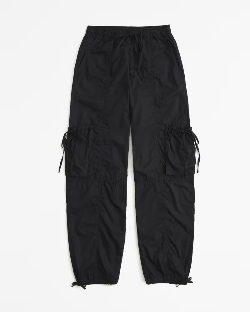 Abercrombie & Fitch Women's Parachute Utility Pant in Black - Size XS | Abercrombie & Fitch (US)
