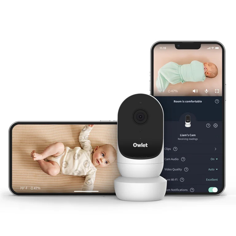 Owlet Cam 2 Smart Video Baby Monitor - HD Video Camera, Encrypted WiFi, Temp, Night Vision, 2-Way... | Walmart (US)
