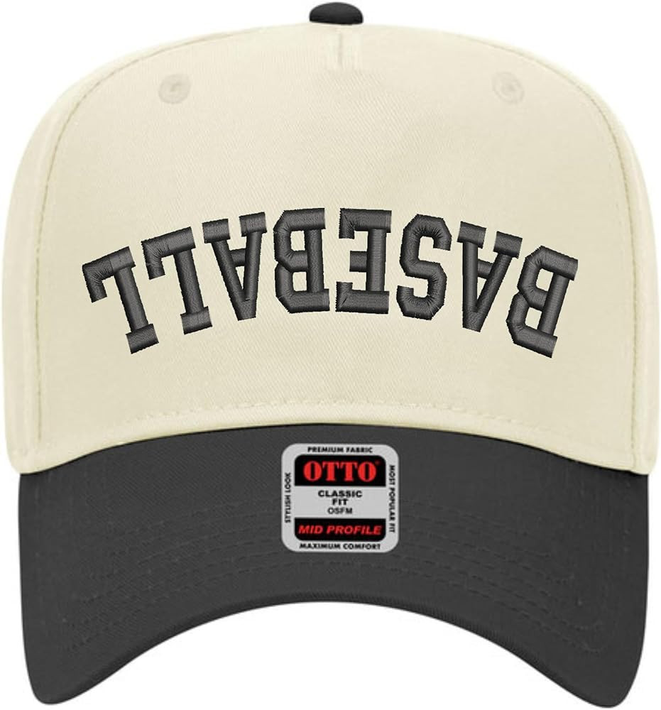 Baseball Hat | 2 Tone Trucker Hat | Unisex 5 Panel Adjustable Snapback Cap | Upside Down Embroide... | Amazon (US)