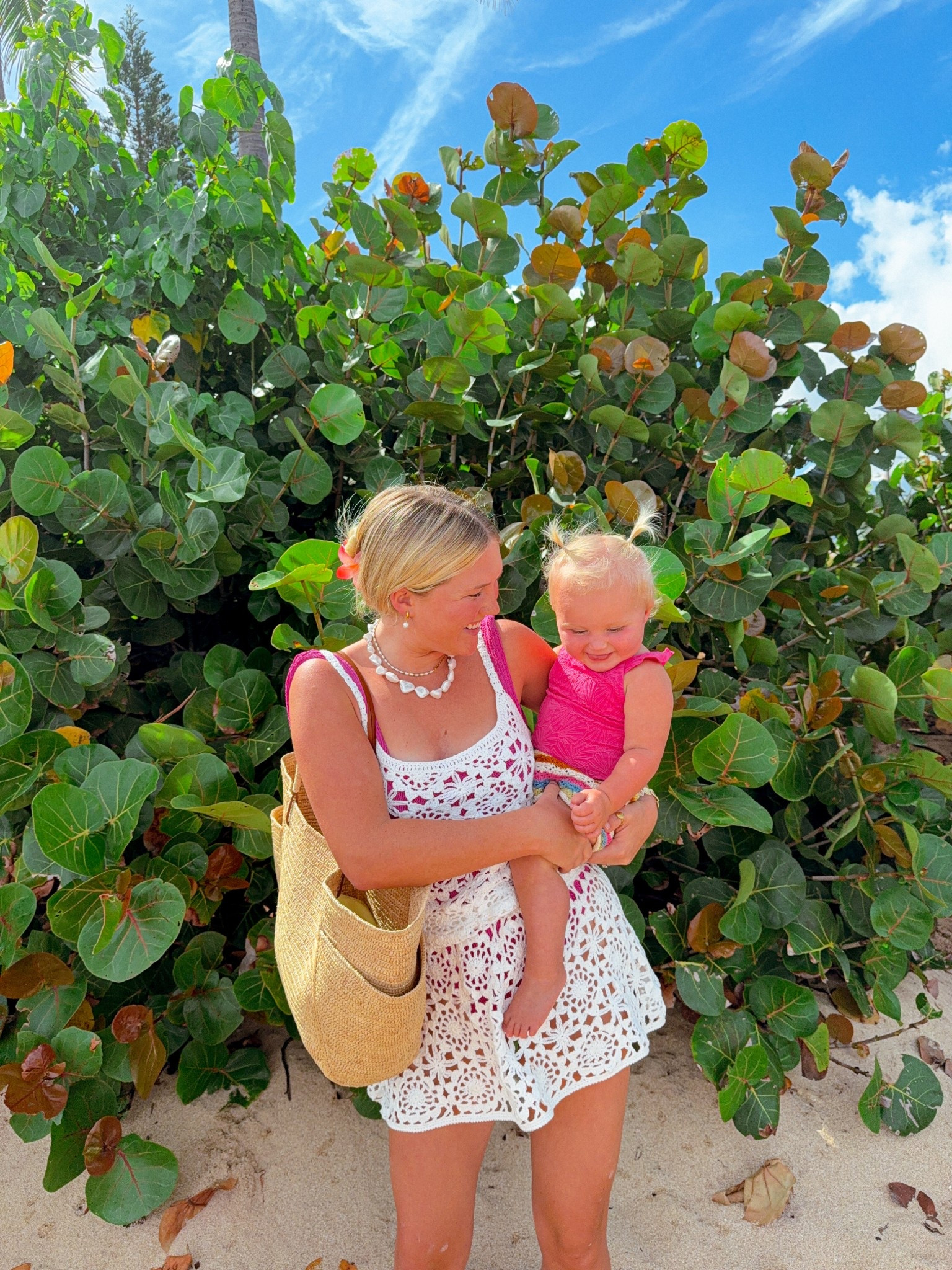 Mom and baby girl beach outfits! Free people matching set and cute sezane beach bag and the cutest baby one piece from j crew 

#LTKSwim #LTKKids #LTKSeasonal