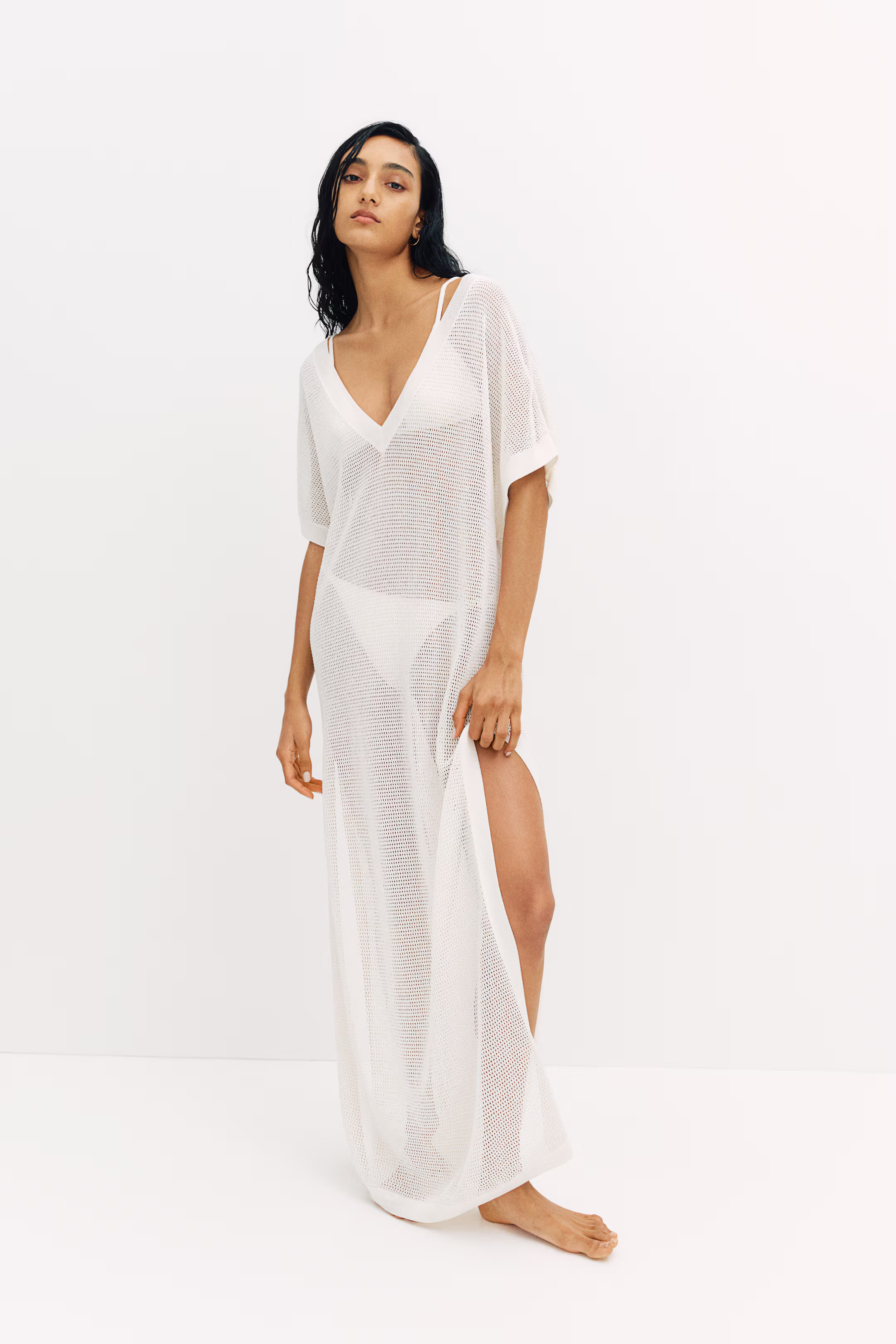 Pointelle-Knit Beach Dress | H&M (US + CA)