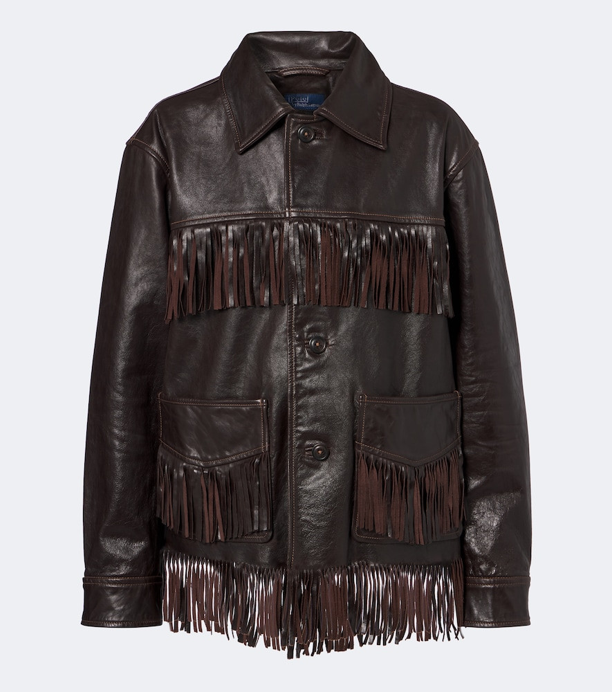 Polo Ralph Lauren Fringed leather jacket | Mytheresa (US/CA)