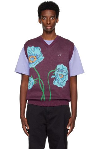 Awake NY - Purple Flower Vest | SSENSE