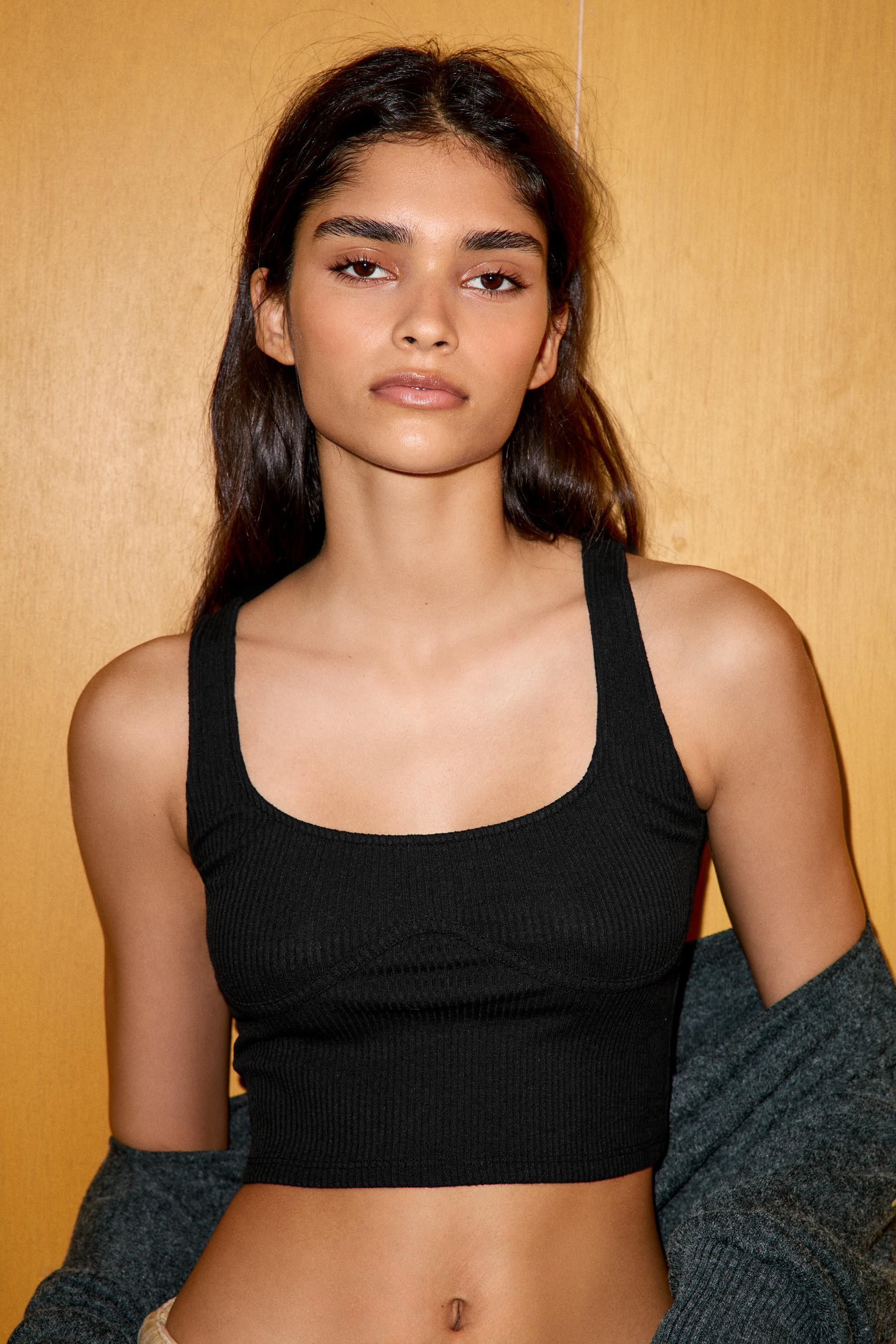 RIBBED CROP TANK TOP | Zara Canada