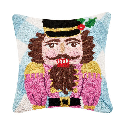 Festive Gingham Nutcracker Pillow | Dashing Trappings