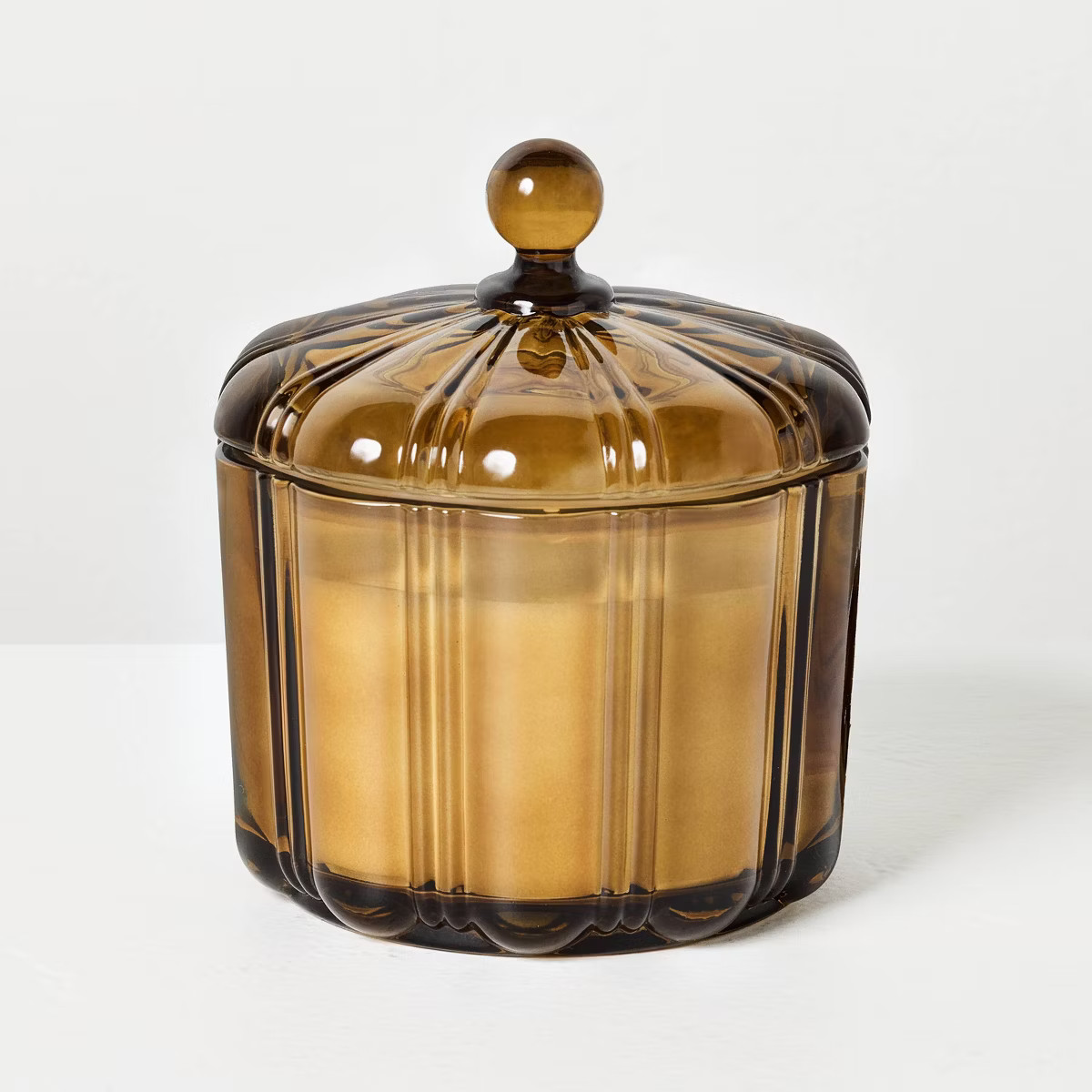 2 Wick Medium Glass with Lid Colored Jar Candle 12oz - Hearth & Hand™ with Magnolia | Target
