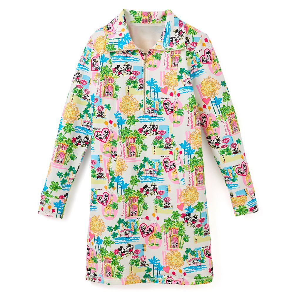 Mickey and Minnie Mouse Eleni Half-Zip Pullover Dress for Women by Lilly Pulitzer – Disney Par... | Disney Store