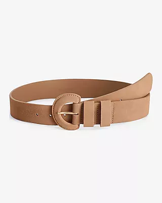 Round Buckle Suede Belt curated on LTK