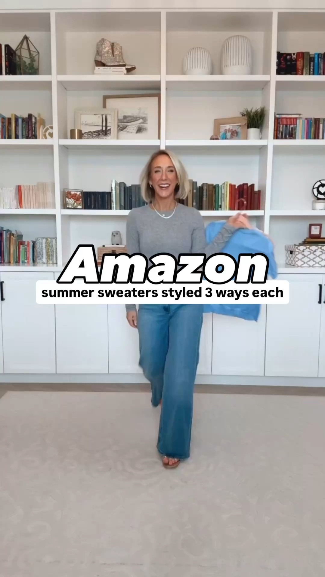Amazon - summer sweaters styled 3 ways each * Merino Wool Blend Long Sleeve Crew Neck - Size XS. 8 colors. * Bella Stretch Palazzo Jeans - Size: 25. Color: Seaside Blue (3 colors). 1. Short Sleeve Crew Neck Lightweight Sweater - size XS. 9 colors. * White High Rise Wide Leg Denim Trousers - size 2, Average. 3+ colors. * Wide Leg Trousers - size Small, 29” inseam (pull on pants). * Pleated Polka Dot Midi Skirt - size small. 2. Sleeveless Crew Neck Lightweight Sweater - size Small. 9 colors. * Bella Stretch Palazzo Jeans - Size: 25. Color: Seaside Blue (3 colors). * Mid Rise Cropped Wide Leg Floral Jeans - size XS. 6 colors. * Beige Casual Blazer - size Small. 20 colors. * Pink Pleated Maxi Skirt - size Small. 5 colors.

 

#LTKSeasonal #LTKOver40 #LTKSaleAlert