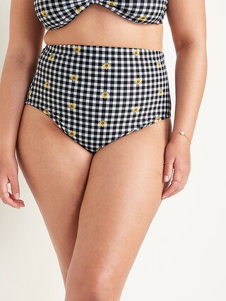 Extra High-Waisted Printed French-Cut Swim Bottoms for Women | Old Navy (US)