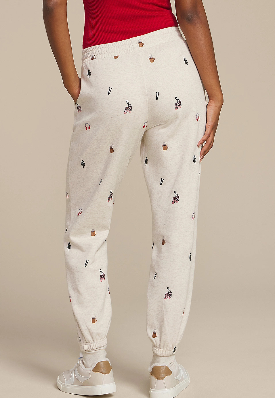 Holiday Embroidered Jogger | Maurices